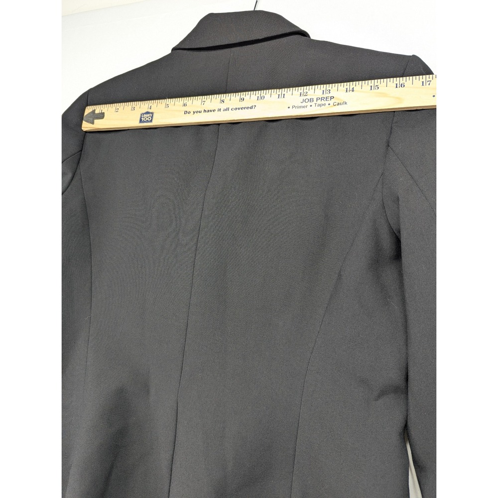 Calvin Klein Womens Black Two Button Tailored Blazer Jacket Size 12 Professional - Picture 9 of 10
